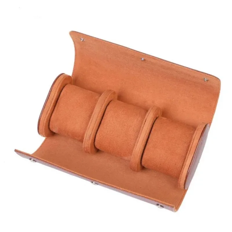 Boxes Коробка для трьох годинників Roll Brown