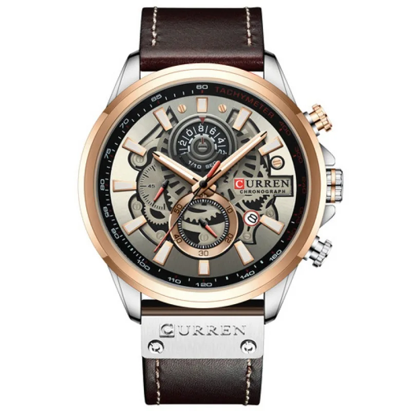 Curren 8380 Black-Brown