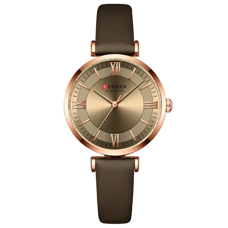 Curren Сurren 9079 Rose Gold-Coffee