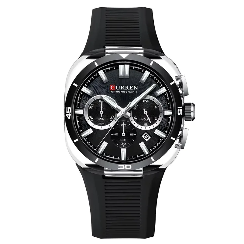 Curren 8502 Black-Silver