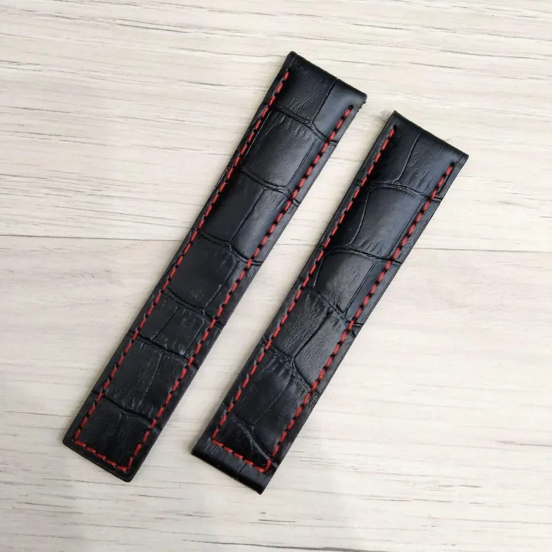 Ремешки для часов Ремешок Tag Heuer 20/18 Black-Red