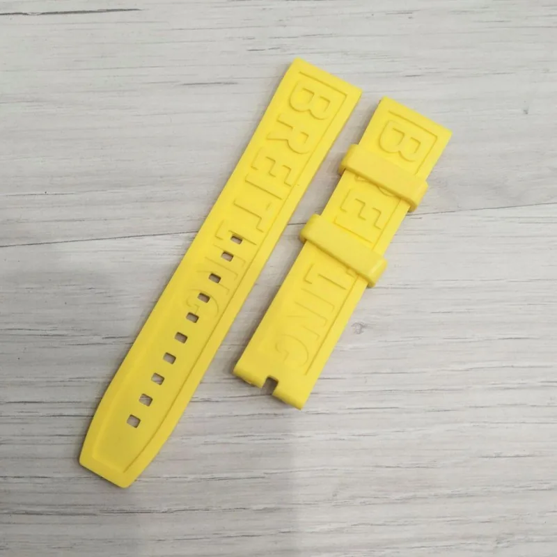 Ремешки для часов Ремешок Breitling 22/20 Yellow