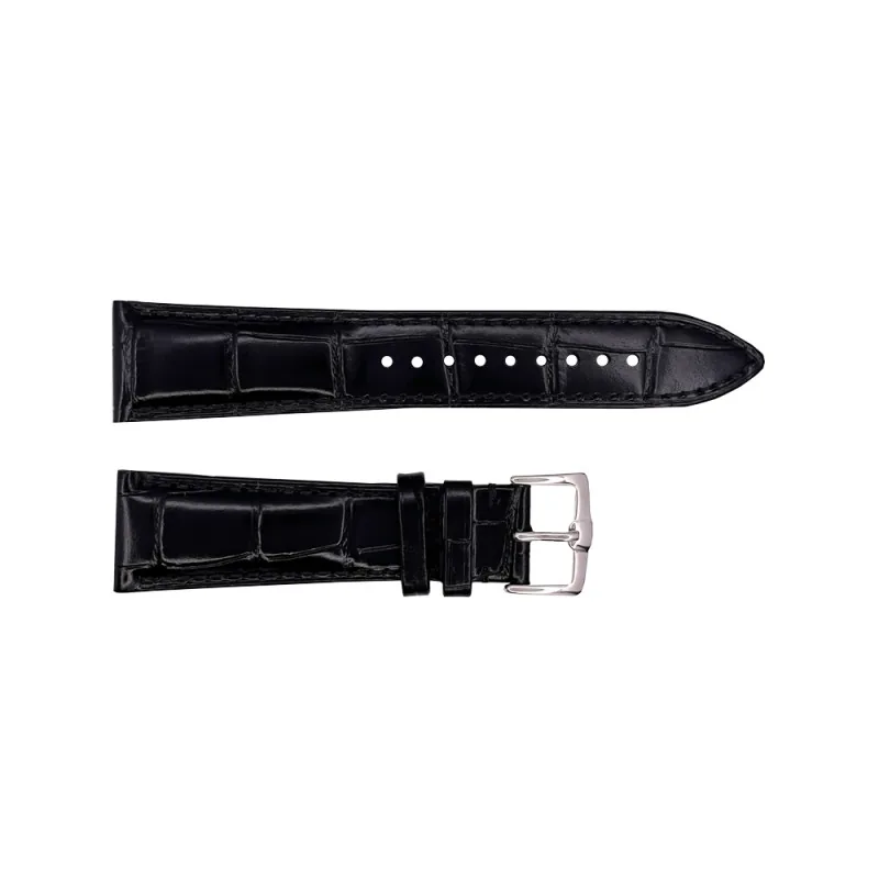 Ремешки для часов Шкіряний ремінець Premium 18х16 мм. Black