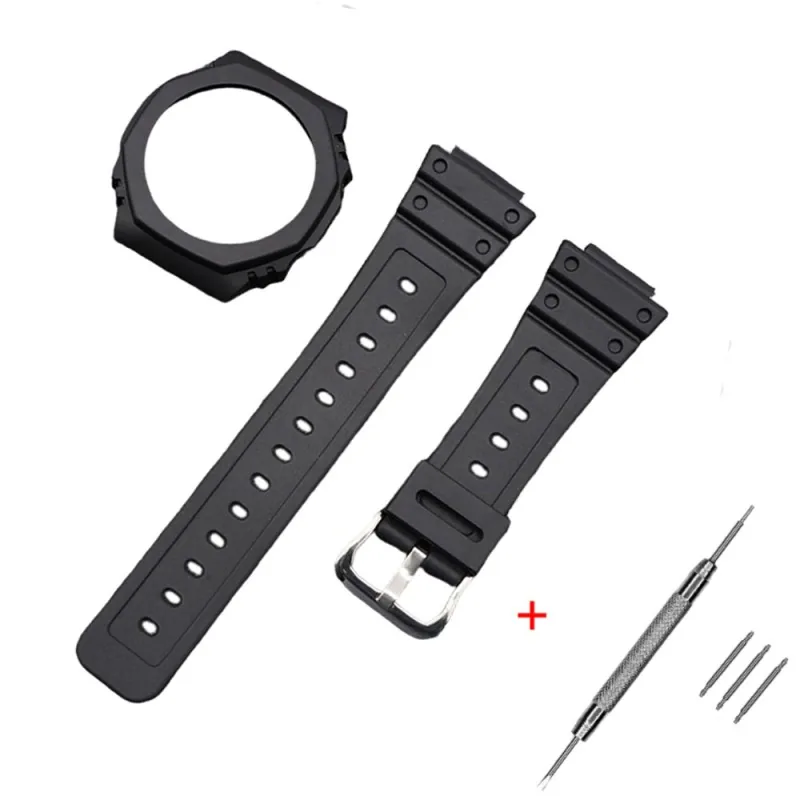 Casio accessories Ремінець + безель (рант) для Casio G-Shock GA-2100 Black SI