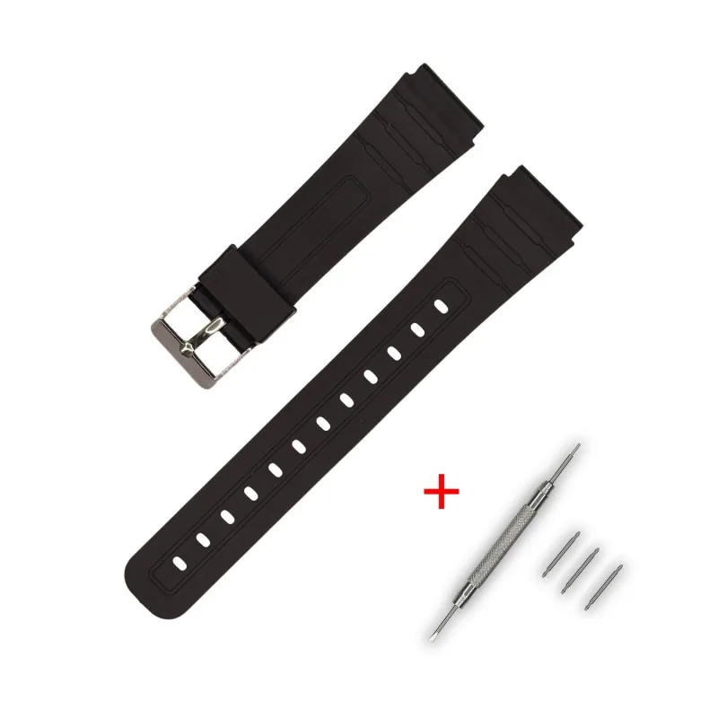 Casio accessories Ремінець для Casio G-Shock C-type 18mm Black SI