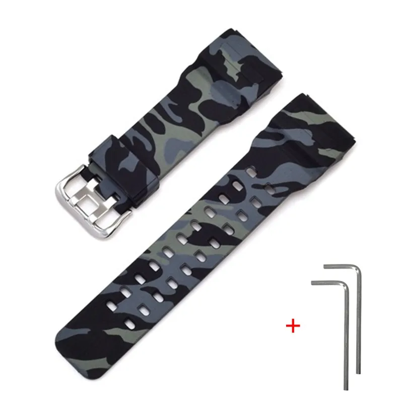 Casio accessories Ремінець для Casio G-Shock GG-1000/GWG-100/GSG-100 Camo Black SI