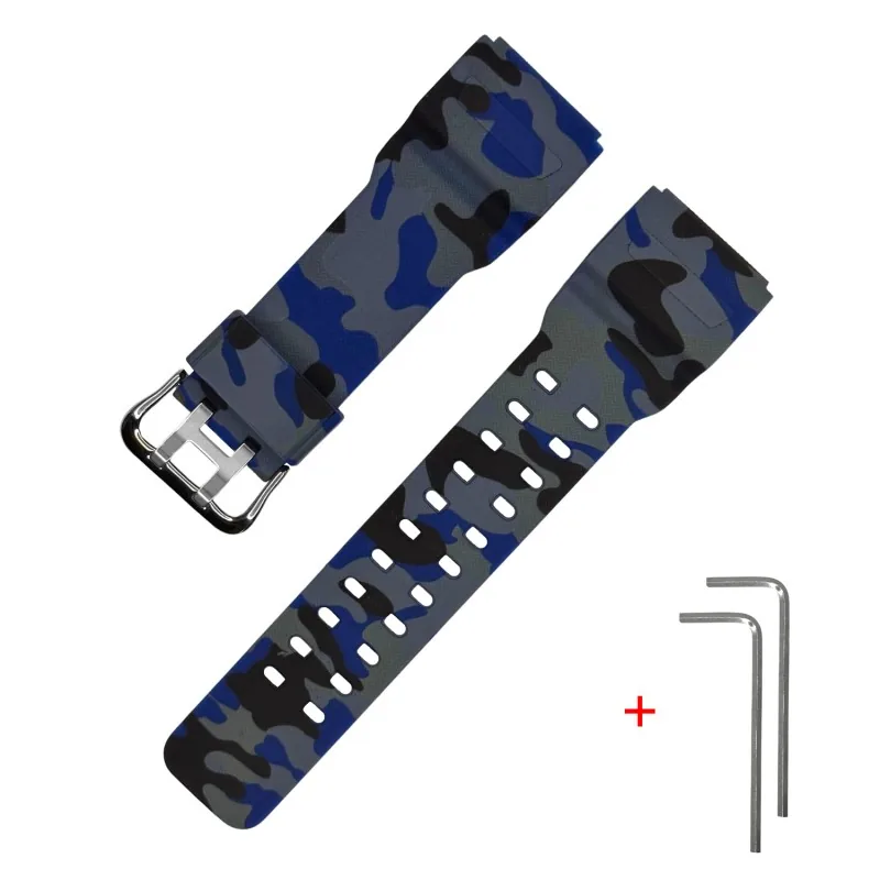 Ремінець для Casio G-Shock GG-1000/GWG-100/GSG-100 Camo Blue SI