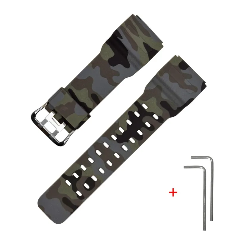 Ремінець для Casio G-Shock GG-1000/GWG-100/GSG-100 Camo Gray SI