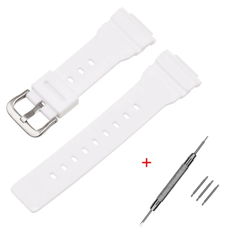 Ремінець для Casio G-Shock DW-5600 White-Glossy SI