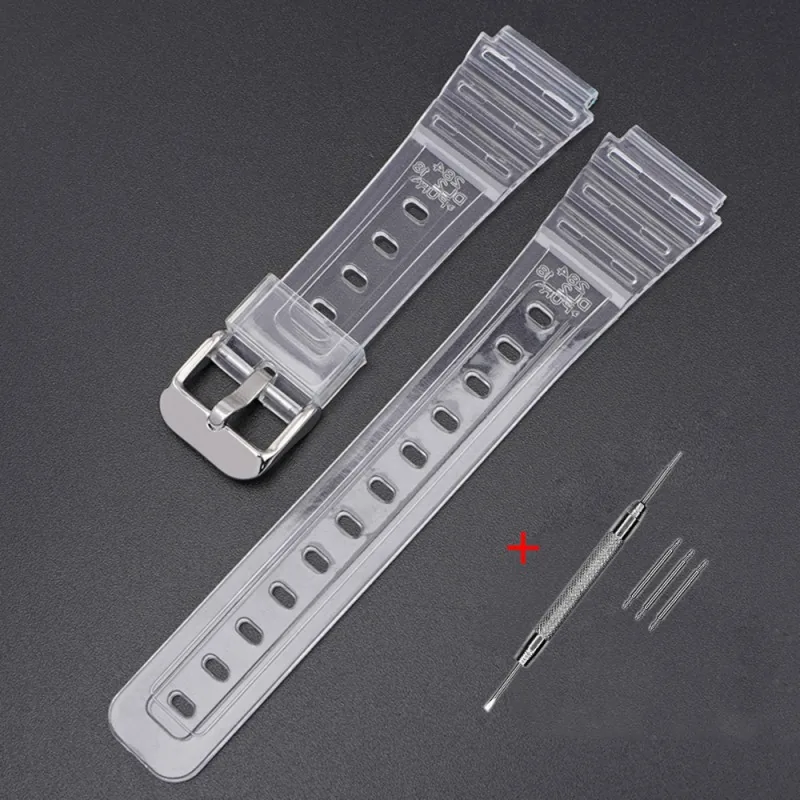 Ремінець для Casio F-91W Jelly Transp SI