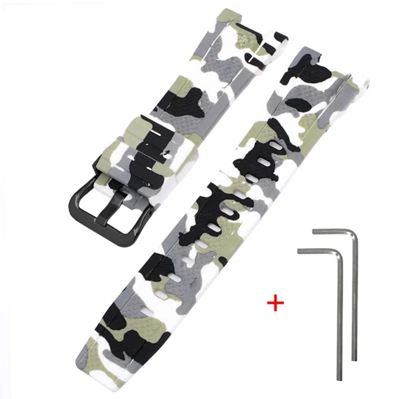 Ремінець для Casio G-Shock GST-W300 Camo White BK