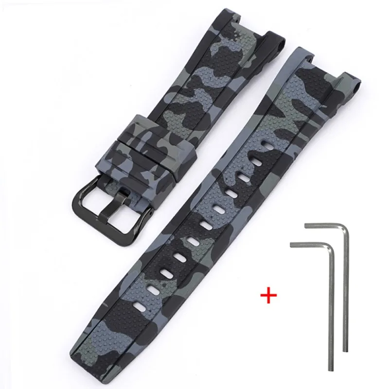 Ремінець для Casio G-Shock GST-W300 Camo Black BK