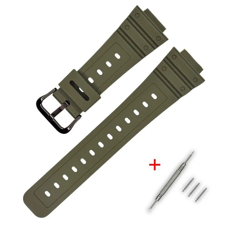 Ремінець для Casio G-Shock DW-5600 B Army Green BK