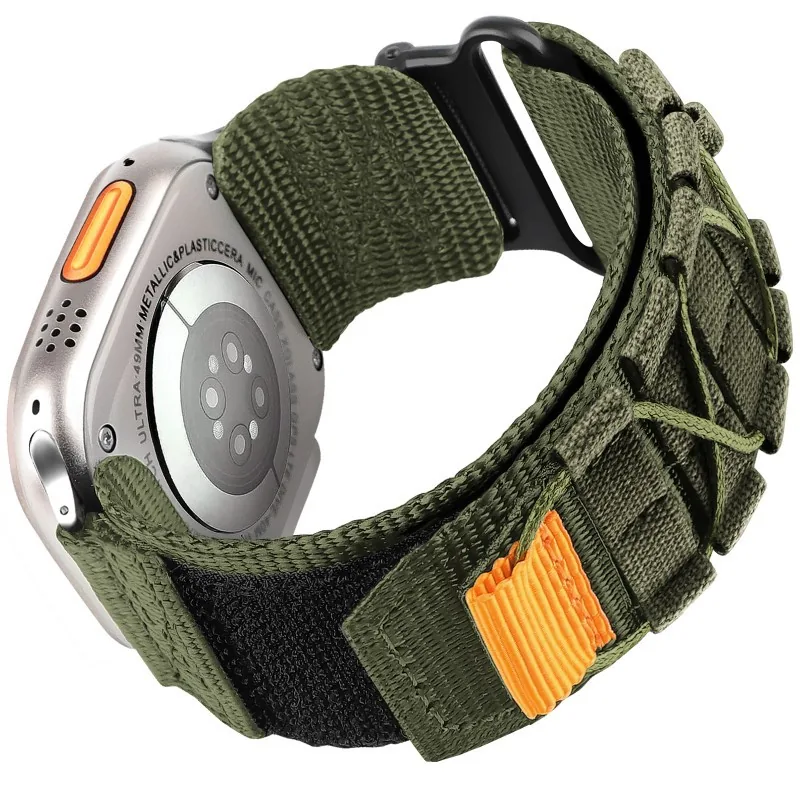 Nylon accessories Ремінець для годинника Nylon Tactic for Apple Army Green 38 мм