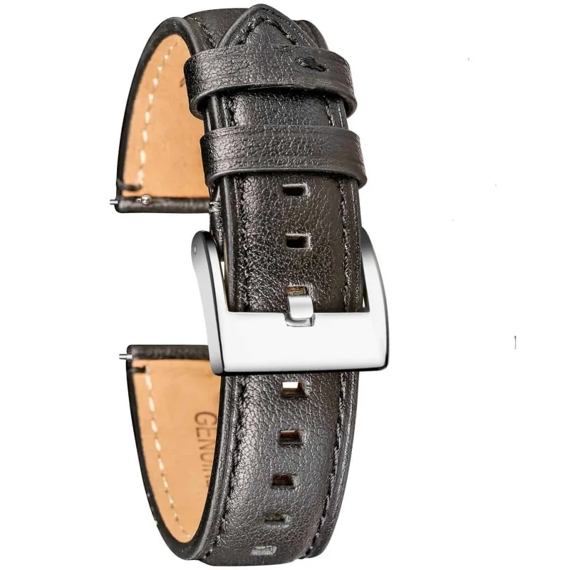 Hemsut accessories Ремінець Hemsut Black шкіра 24 мм.
