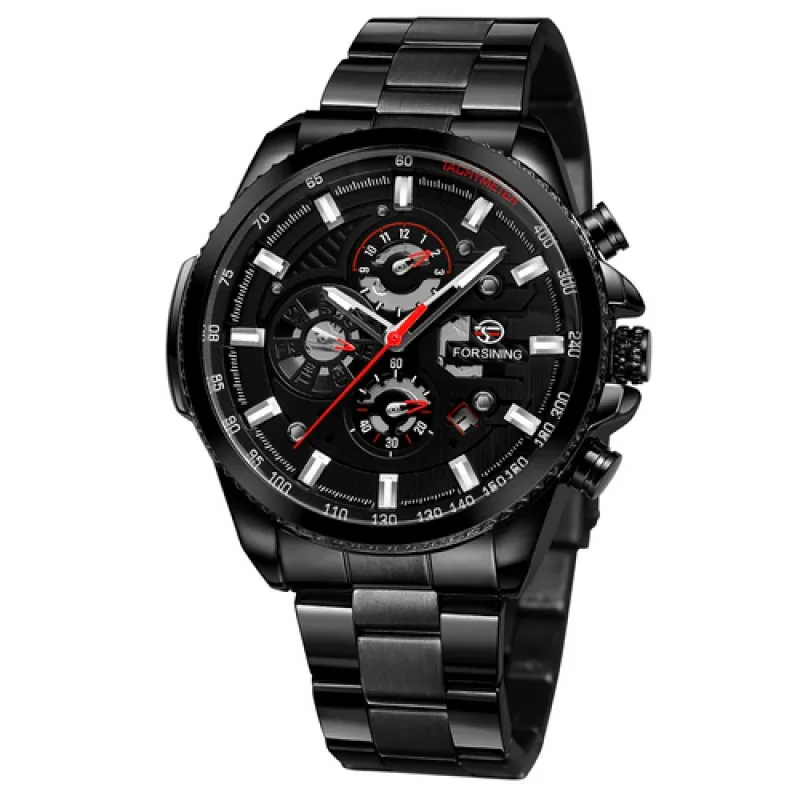 Forsining 6909 All Black-Red