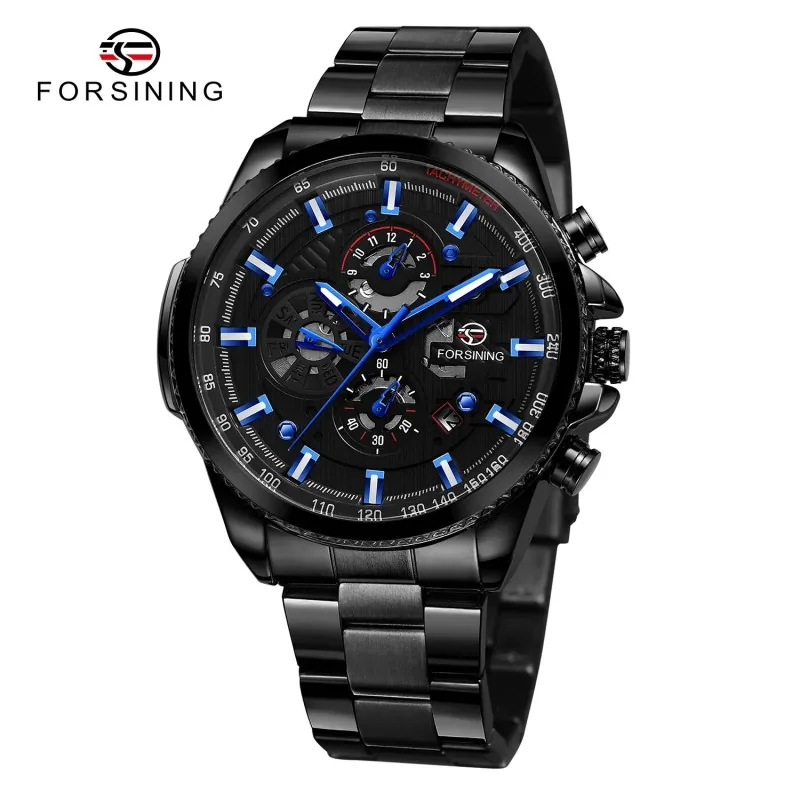6909 All Black-Blue Steel