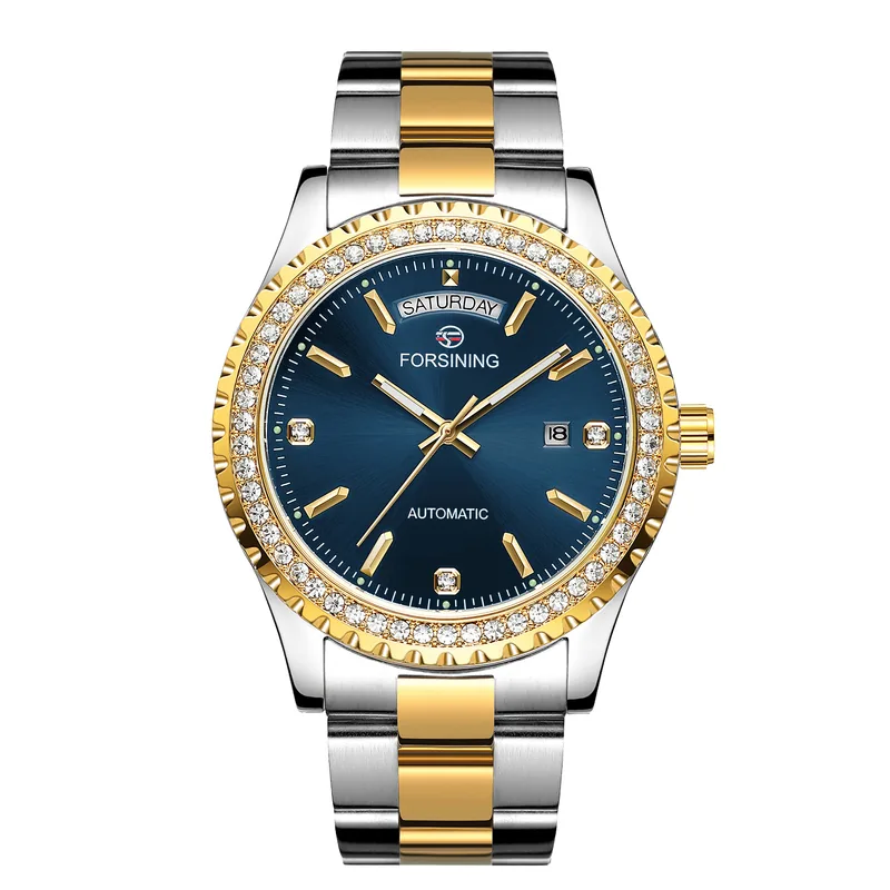 6919 Silver-Gold-Blue Steel