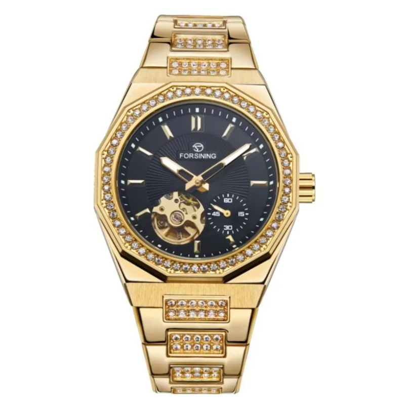 Forsining 8313 Gold-Black Steel