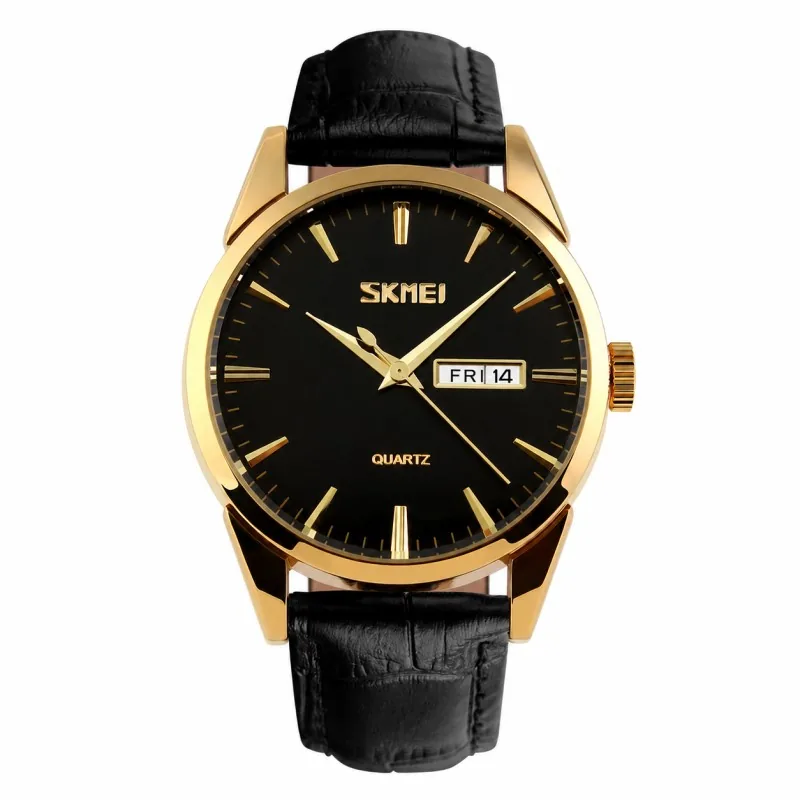 Skmei 9073GDBK-B Gold-Black men