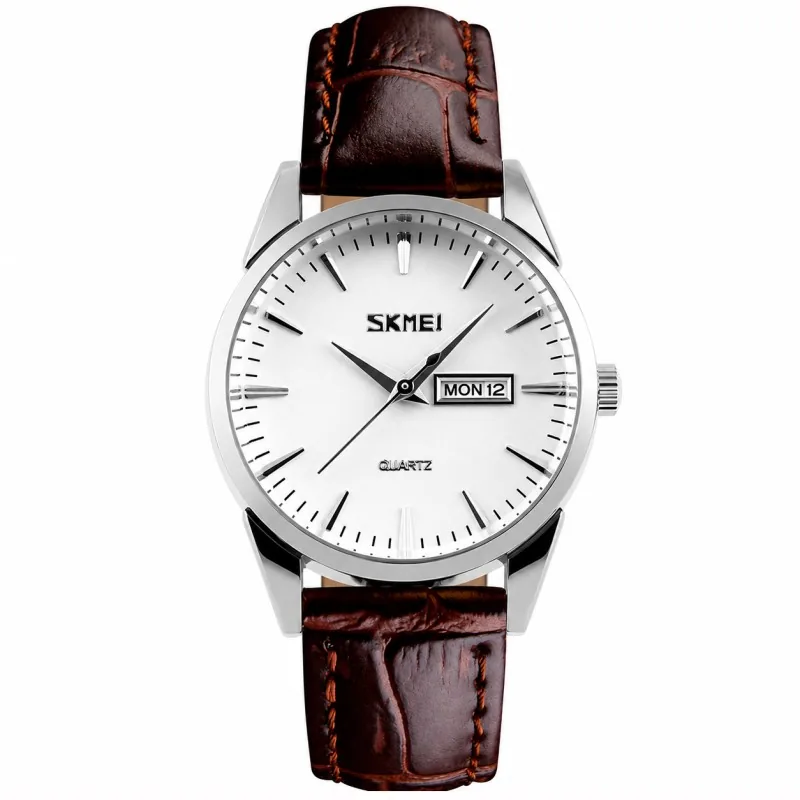 Skmei 9073SIWT-S Silver-White lady