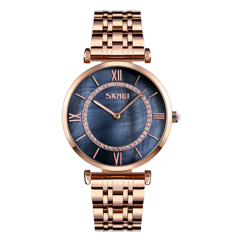Skmei 9198RGBKH-B Rose Gold-Black Men Size