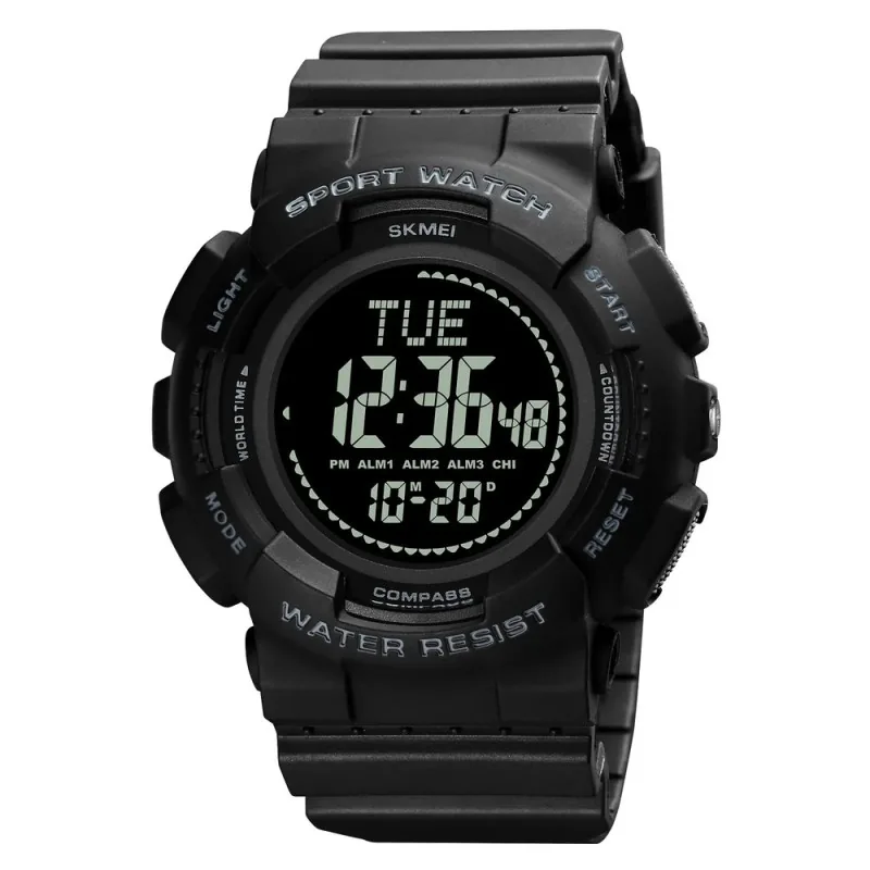 Skmei 2077BK Black + Compass