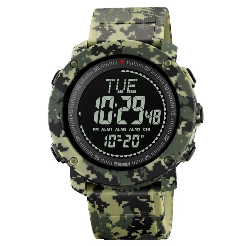 Skmei 2095CMGN Camo Green + Compass
