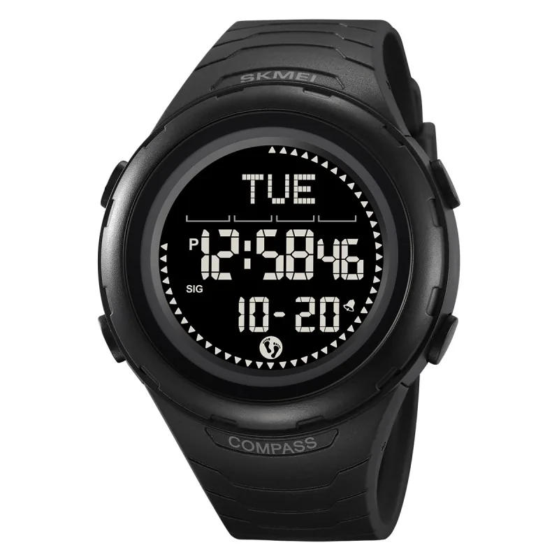 Skmei 2166BKBK Black-Black + Compass