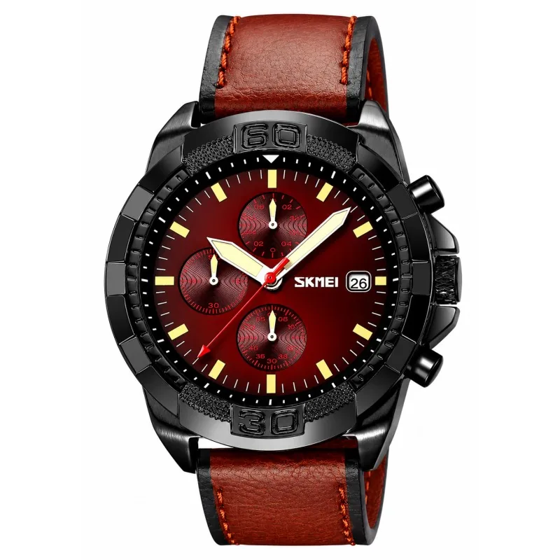 Skmei 9347BNRD Brown-Red