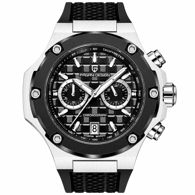 PD-YS032 Silver-Black-Black Rubber