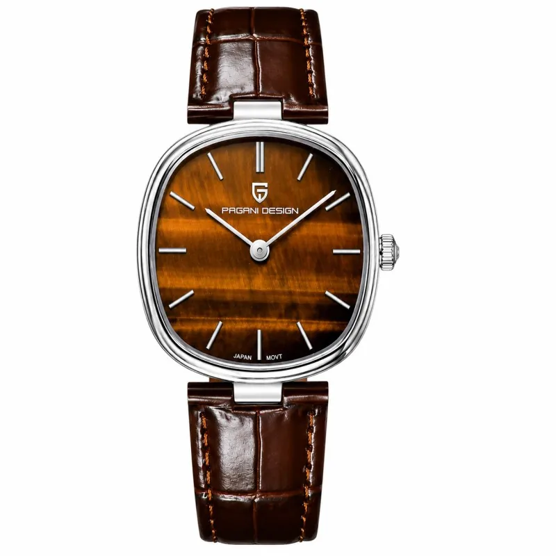 PD-1825 Silver-Brown Leather