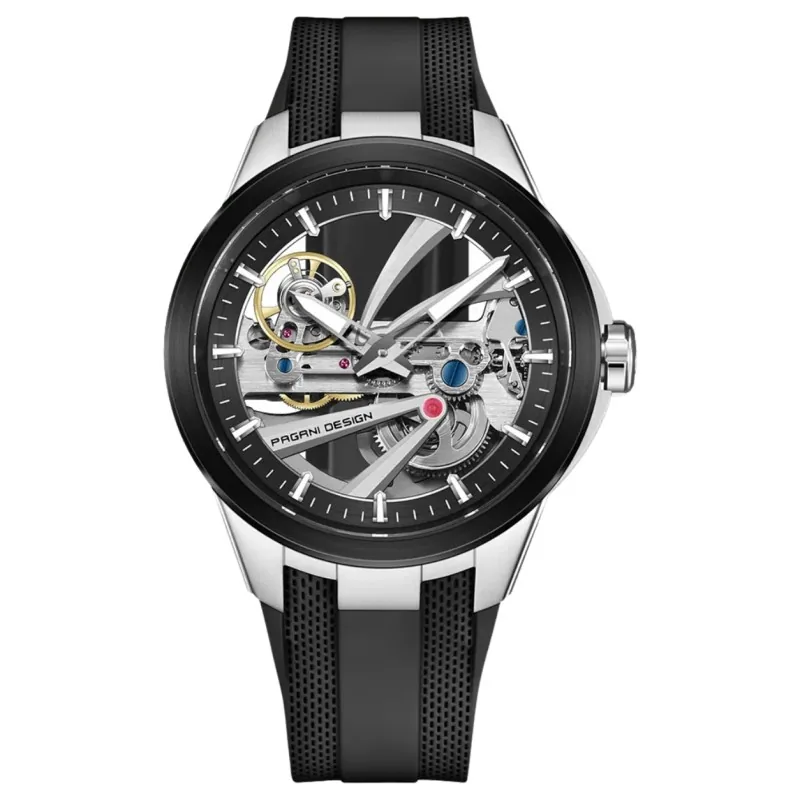 Pagani Design PD-YS030 Silver-Black Rubber