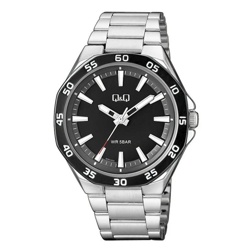 Q&Q QZ82J402Y Silver-Black