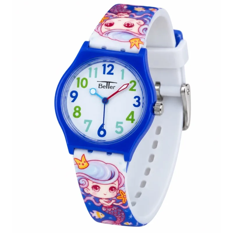 012 Mermaid Blue-White