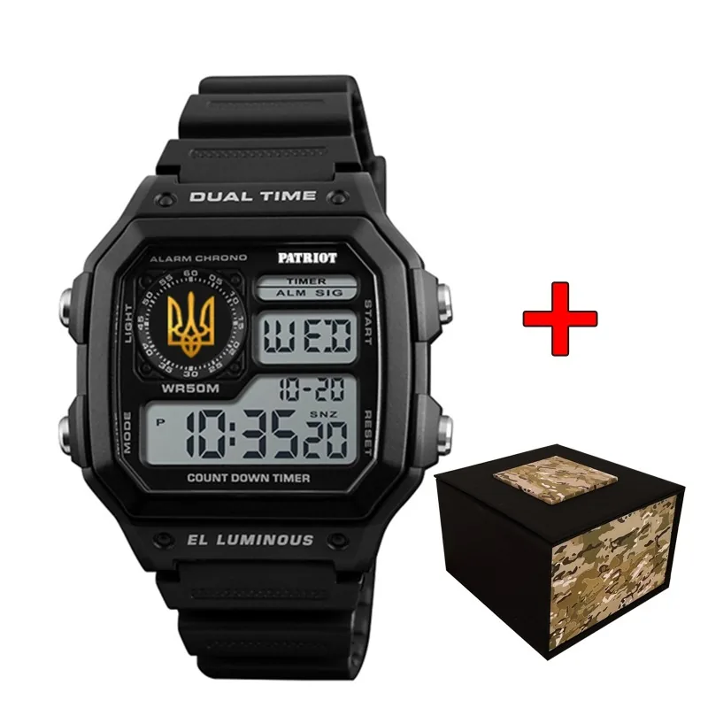 Patriot 010BKUAGD Тризуб золото Чорні + Коробка