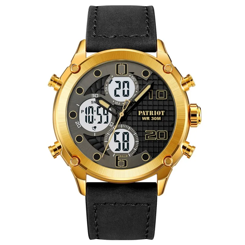 Patriot 017LGDWT Gold-White Leather