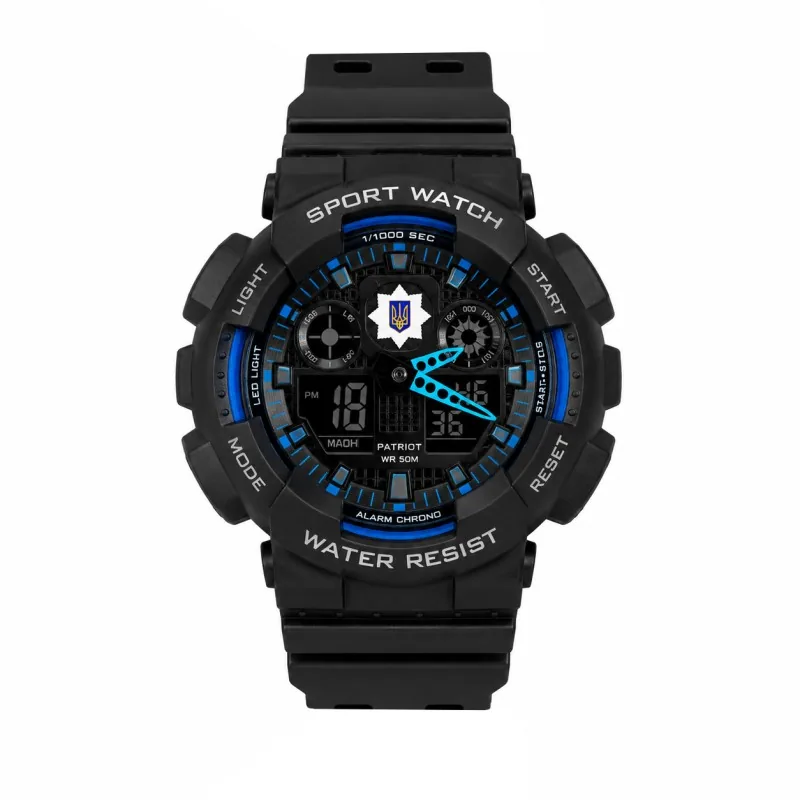 Patriot 007 Black-Blue Police UA + Коробка