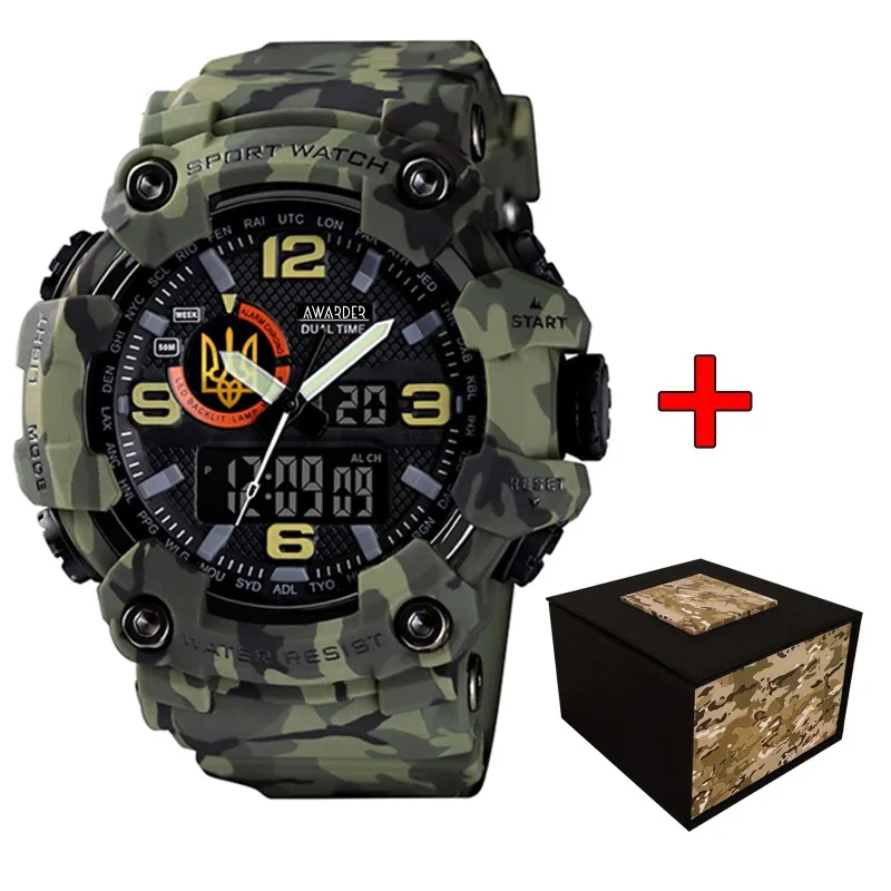 Awarder 002 Тризуб золото Army Green