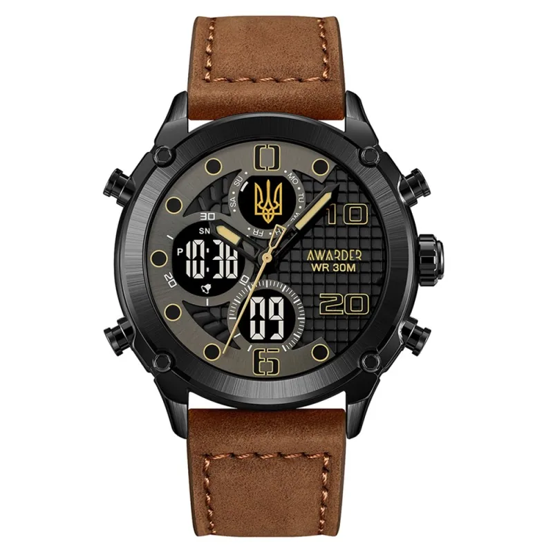 Awarder 017 Тризуб золото Black-Brown