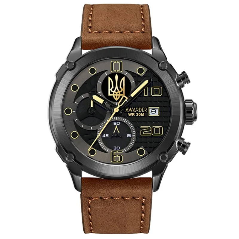 Awarder 016 Тризуб золото Black-Brown